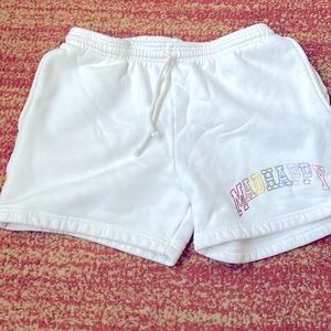 Madhappy limited edition Swarovski crystal shorts. Sweatshirt listed separately.